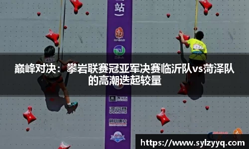 巅峰对决：攀岩联赛冠亚军决赛临沂队vs菏泽队的高潮迭起较量